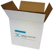 White Printed Shipping Box